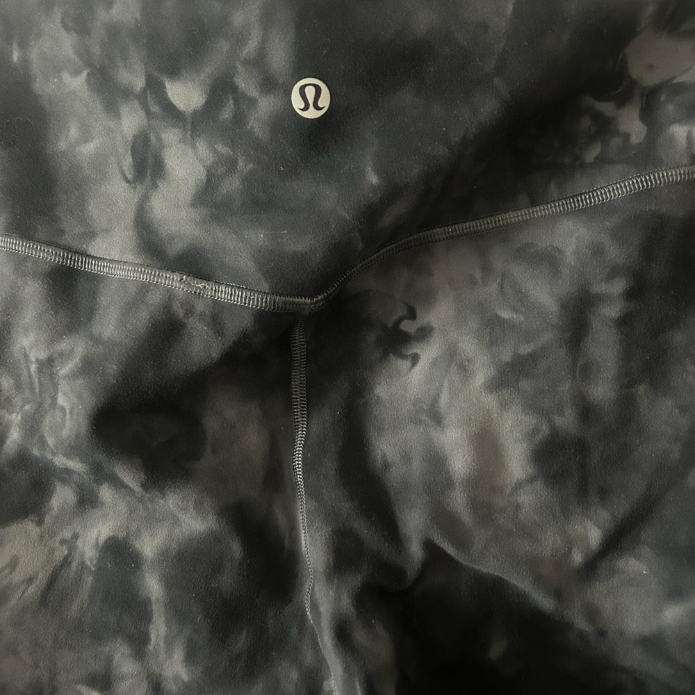 lululemon athletica Black Tie-Dye Leggings